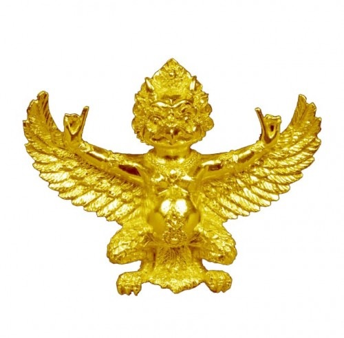 Golden Garuda Amulet in Tibetan style by Pra Ajarn Daeng Opaso