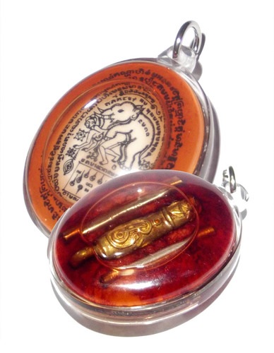 Special Maha Sanaeh locket made and blessed by Ajarn Perm Prai Dam. Can be used for attracting lovers, for gambling (lottery), and business.